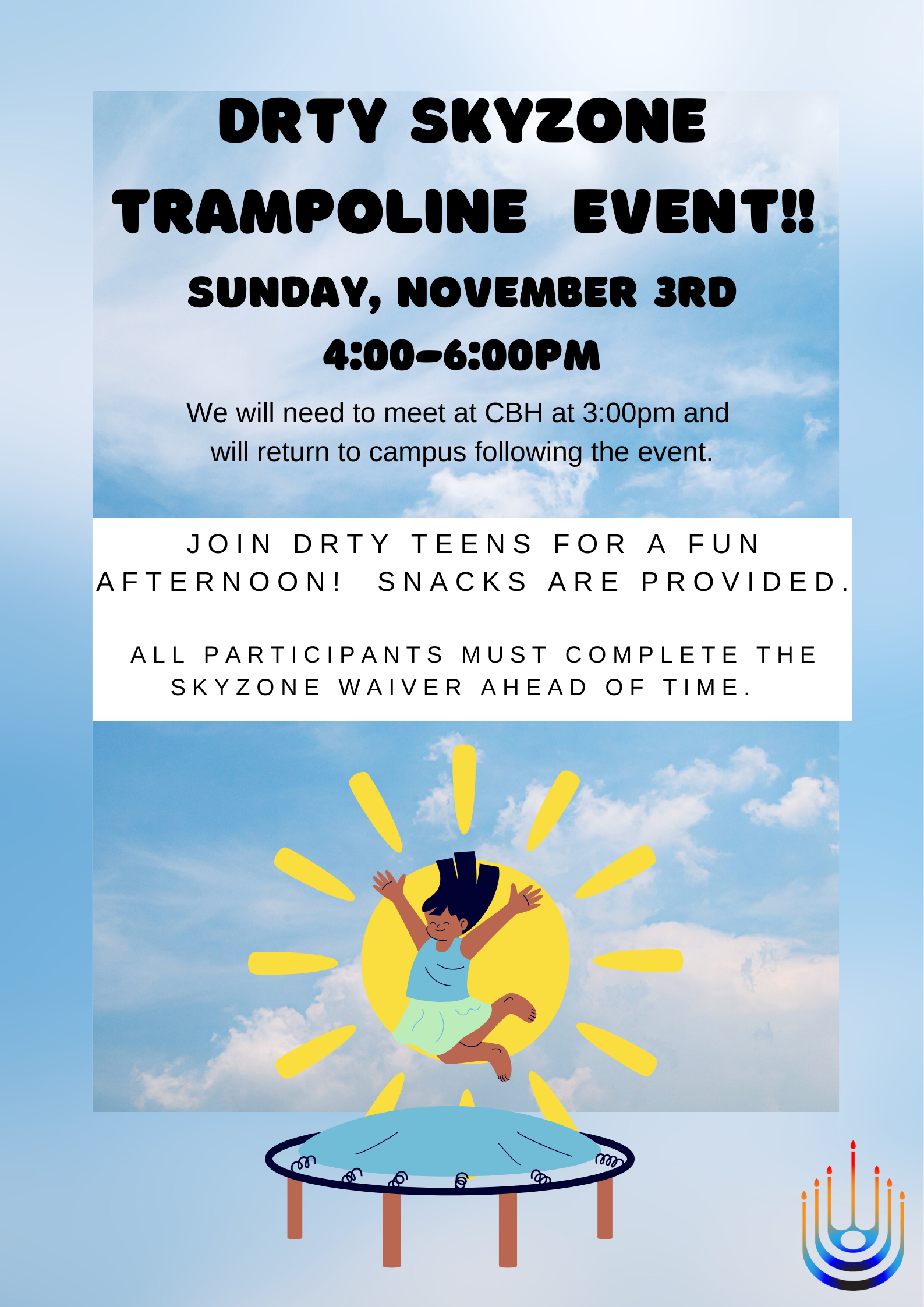 CBH DRTY November Trampoline Event Flier_ October 2024